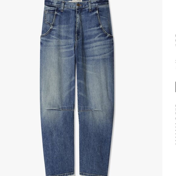 Size 28 Nili Lotan Emerson Barrel Jean - Picture 1 of 15